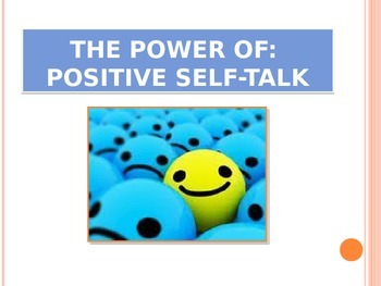 Preview of Character Development - Positive Self Talk