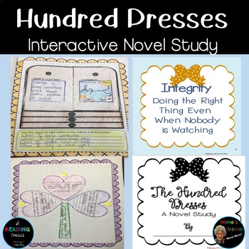 Preview of The Hundred Dresses Novel Study | Character Development Focus