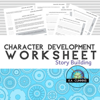 Preview of Character Development Worksheets