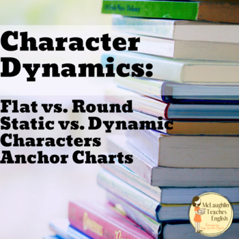 Preview of Character Dynamics Anchor Charts | Flat vs. Round | Static vs. Dynamic