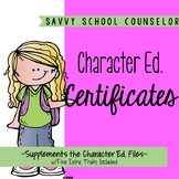 Character Ed. Certificates