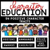 Character Education Activities with Posters, Worksheets, A