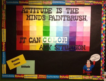 Character Education Attitude Bulletin Board Idea Tpt