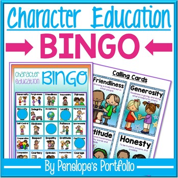Preview of Character Education BINGO / Social Skills BINGO - Values SEL