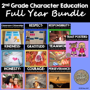 Preview of Character Education Bundle - Full Year - 2nd Grade