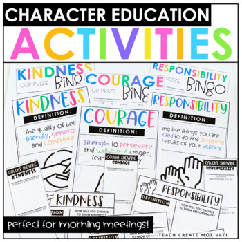 Preview of Character Traits Education Bundle: Discussion Slides, Journal, SEL Activities