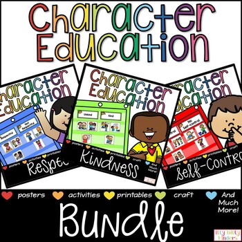 Preview of Character Education Bundle, Respect, Kindness, Self-Control, Back to School
