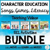 Character Education SEL Bundle: Literacy Activities, Songs