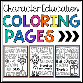 teaching character coloring pages