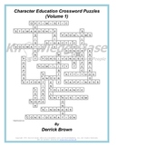 Character Education Crossword Puzzles (Volume 1) ("LITE" VERSION)
