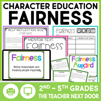 Preview of Character Education Fairness Social Emotional Activities Morning Meetings SEL