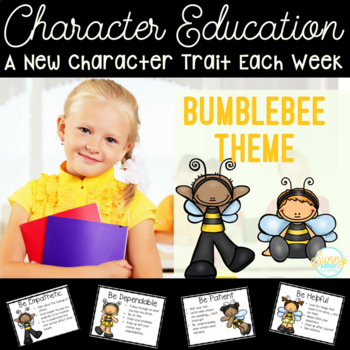 Preview of Character Education - 40+ Bumblebee Theme Character Traits