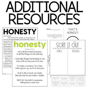 social emotional learning honesty lesson plans and activities