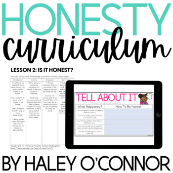 Preview of Social Emotional Learning: Honesty {Lesson Plans and Activities}