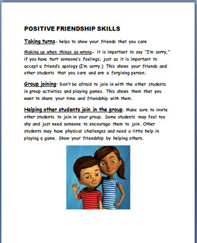 Download "Being a Good Friend" lesson plan and 3 Activities, coloring page