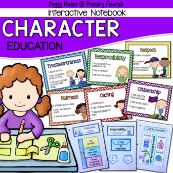 Preview of Character Education Interactive Notebook, Posters, and More