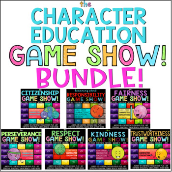 Preview of Character Education 7 Lesson Bundle: Responsibility, Respect, Kindness, Fairness