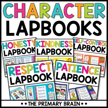 Preview of Character Education Lessons Lapbook Bundle