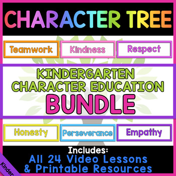 Preview of Character Education Lessons for Kindergarten Bundle