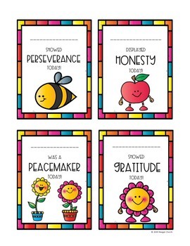 character education positive behavior tickets by meagan church tpt