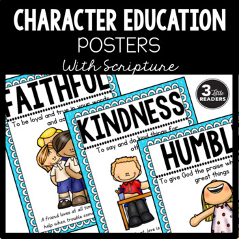 Preview of Character Education Posters {With Scripture}