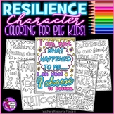 Character Education Values on Resilience - Quote Coloring 