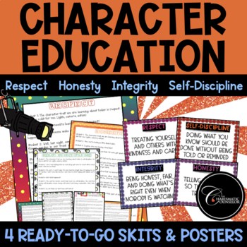 Preview of Character Education Skits / Respect Honesty Integrity Self-Discipline