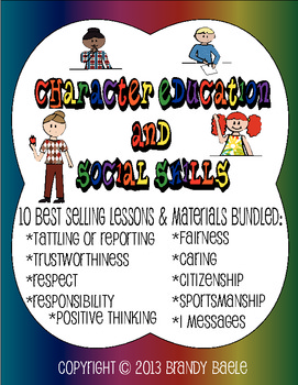 Preview of Character Education & Social Skills Bundle - 10 best selling lessons & materials