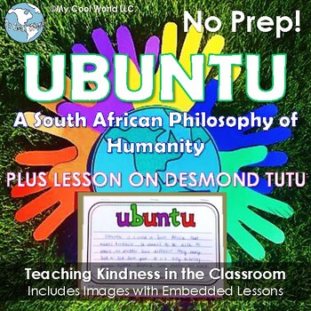 Preview of Kindness for Humanity—South Africa! Ubuntu and Desmond Tutu, Lesson, Craft