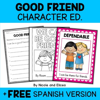 Preview of Character Education Good Friendship Activities + FREE Spanish