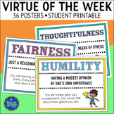 Character Education Virtues Posters