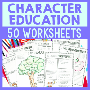 Character Education Worksheets - Includes Google Slides For Distance ...