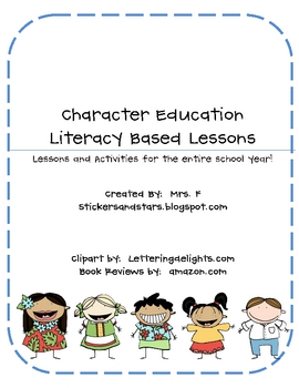 Preview of Character Education - Year-Long, Literacy Based Plans (K-2)