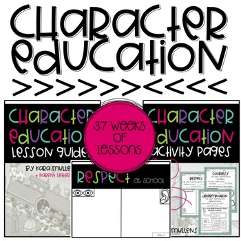 Preview of Character Education Year Long Resource {Lesson Guides + Activities}