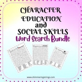 Character Education and Social Skills Word Search Bundle -