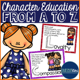 Character Education from A to Z Posters & Handouts - Schoo