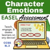 Character Emotions Easel Assessment - Digital Character Em