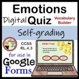 Character Emotions Google Forms Quiz - Digital Character E