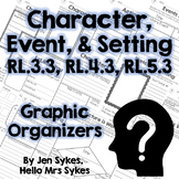Character, Event, and Setting - Fiction Graphic Organizers