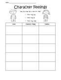 Character Feelings Graphic Organizer