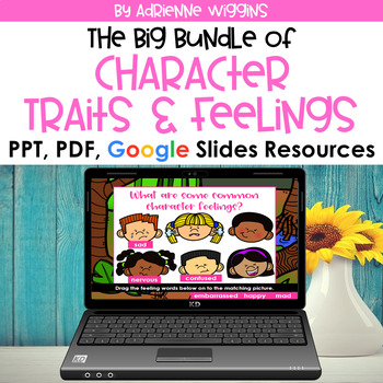 Preview of Character Feelings & Traits Bundle - Distance Learning