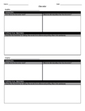 Character Graphic Organizer Worksheet