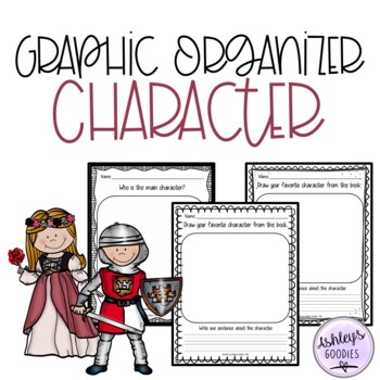 Preview of Character Graphic Organizer worksheets