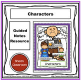 Character Guided Notes Resource