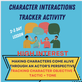 Character Interactions Tracker - Analysis + Close reading 