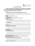 Character Interview Worksheet