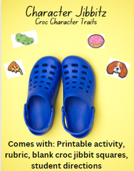 Preview of Character Charms - Croc character traits
