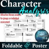 Character Literary Analysis Foldable / Activity / Poster