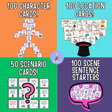 Character+Location+Scene+ Sentence Cards- Middle School Dr