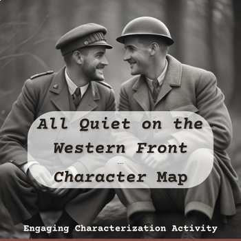 Preview of Character Map (Graphic Organizer) - All Quiet on the Western Front
